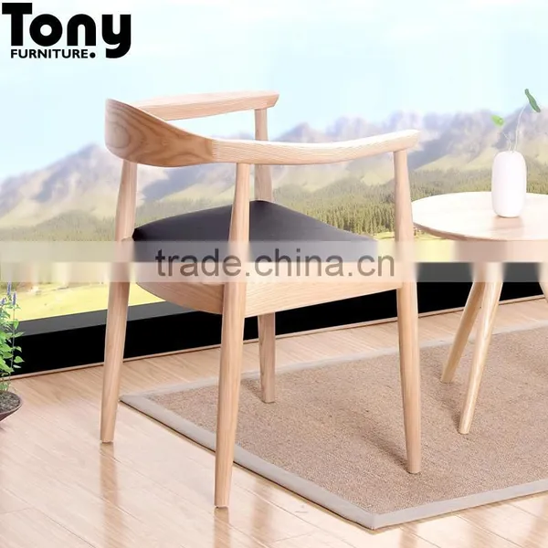 Classic Wood Living Furniture Concise Wooden Chair photo-3