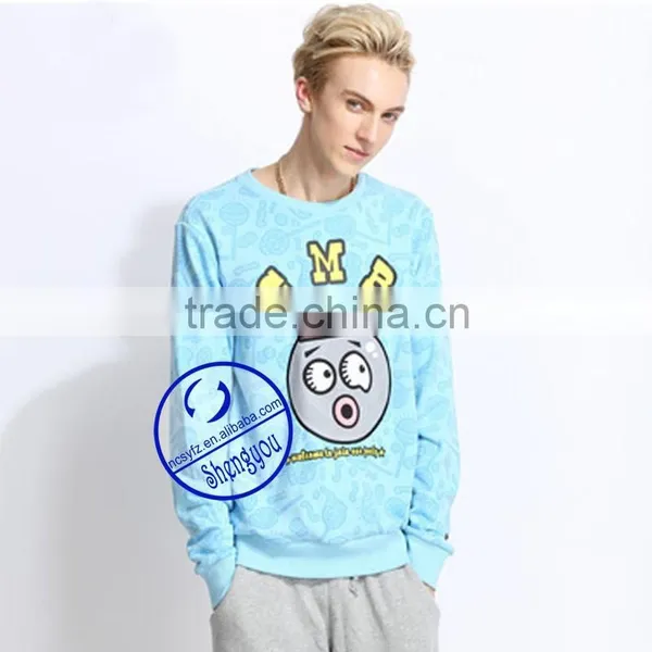 Custom 100% Fleece Polyester Men Full Printed Hoodie Sweatshirts photo-3