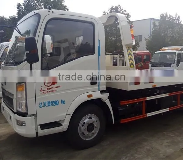 NEW PRODUCT Medium Sized Vehicle HOWO Flatbed Tow Truck photo-4