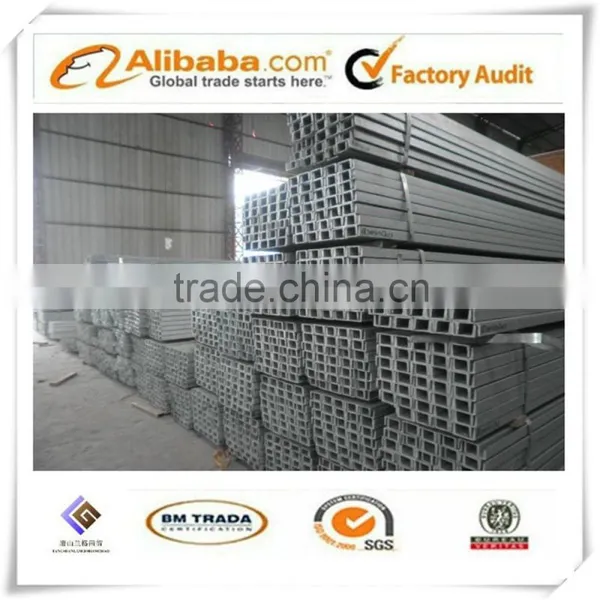 Hot Rolled Steel U Beams,steel Channel Sizes Q235/SS400 in Length 6m-12m photo-4