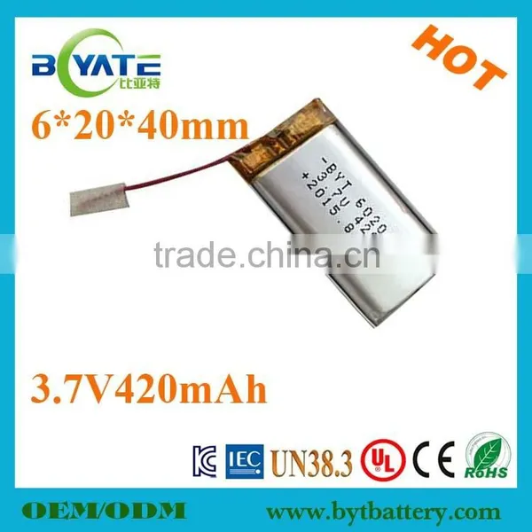 Wholesale Price 303030 3.7V180mAh Beauty Equipment Battery With PCB Protection photo-2