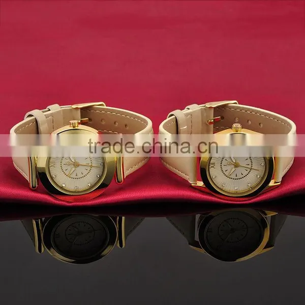 Fashion Jewelry 2016 White Leather Couple Electronic Watch photo-5