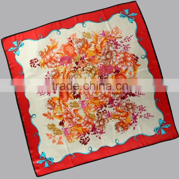 Fashion Factory Direct Custom Screen Printed Silk Scarf Quality Choice photo-2
