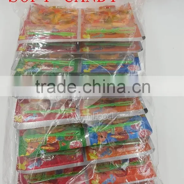 Rubber Pizza Gummy Candy With Fork photo-2