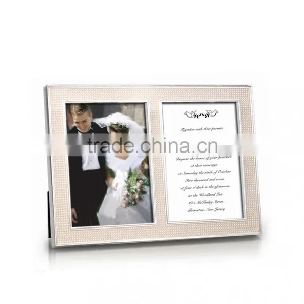 2015 Hot Design Desktop Rectangle Shaped 10 Inch Pearl Photo Frame for Wedding photo-5