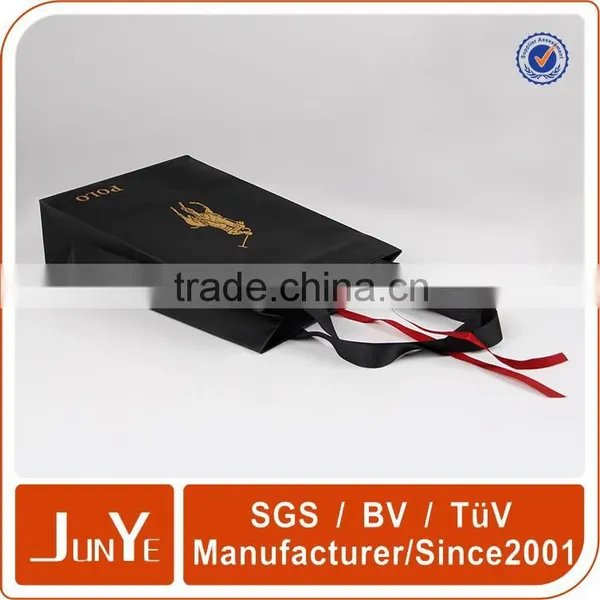 High Quality Black Craft Packaging Paper Bags photo-3