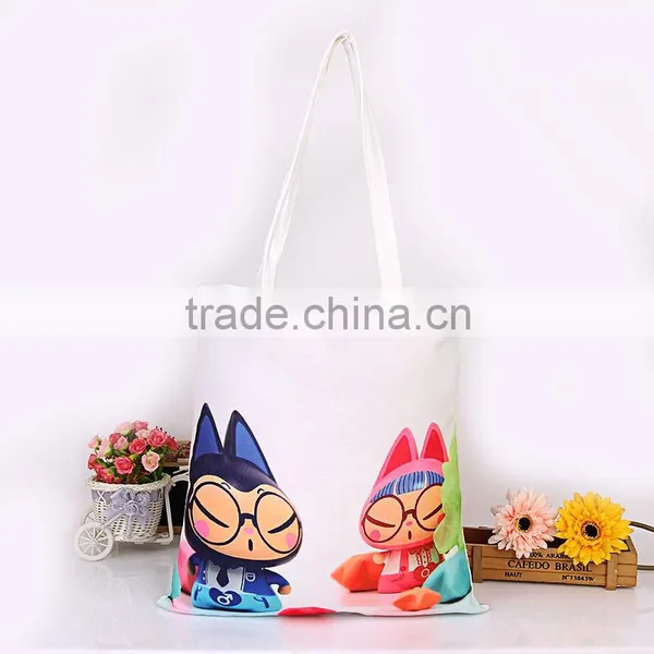 High Quality Canvas Shopping Bag for Heat Transfer Printing