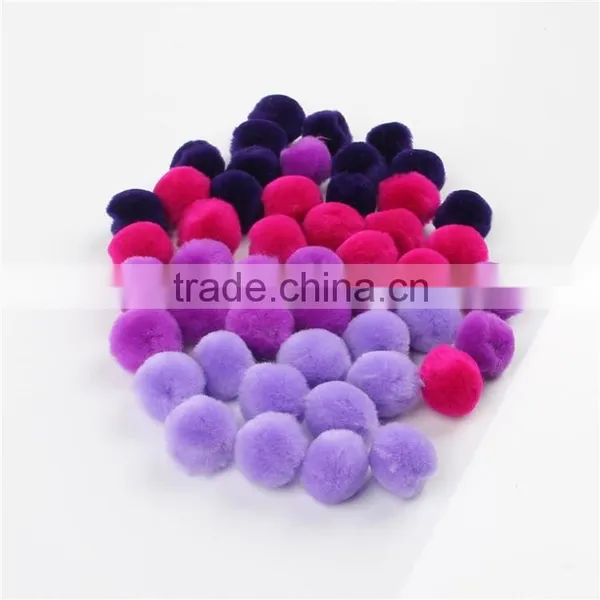 Factory Supply DIY Crafts Purple Series Pompoms Toys for Kids or Wedding Party Decoration photo-4