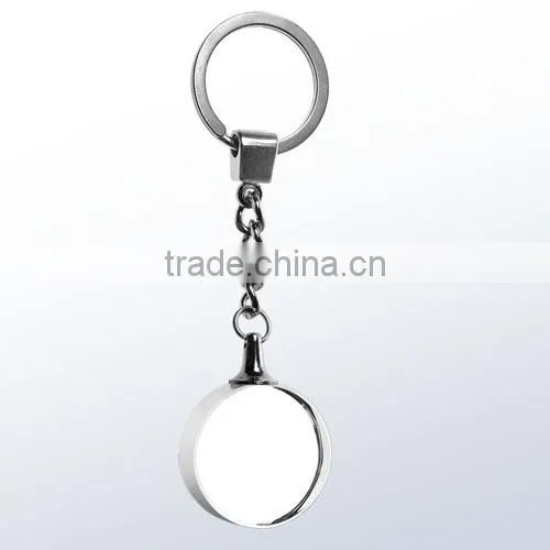 Crystal Optional Shaped Blank Keychains Led Light for Customized Gifts photo-2