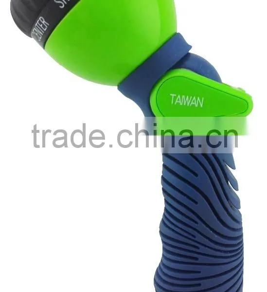 9 Patterns Thumb Control Metal Hose Nozzle Soft Grip TPR Coated #200 #112031 photo-5