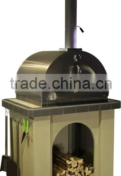 2014 New Arrival Wood Fired Stainless Steel Pizza Oven