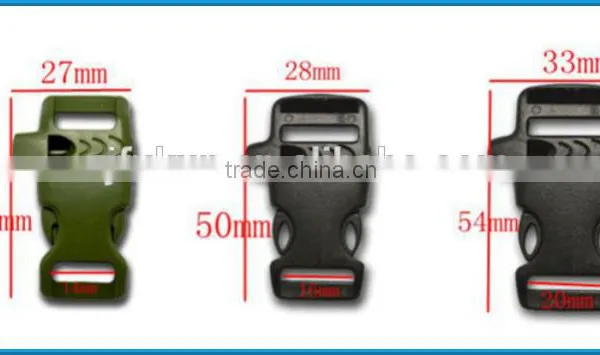 Colorful Whistle Plastic Buckles For Paracord Bracelet Grow In the Dark Whistle Buckle photo-6