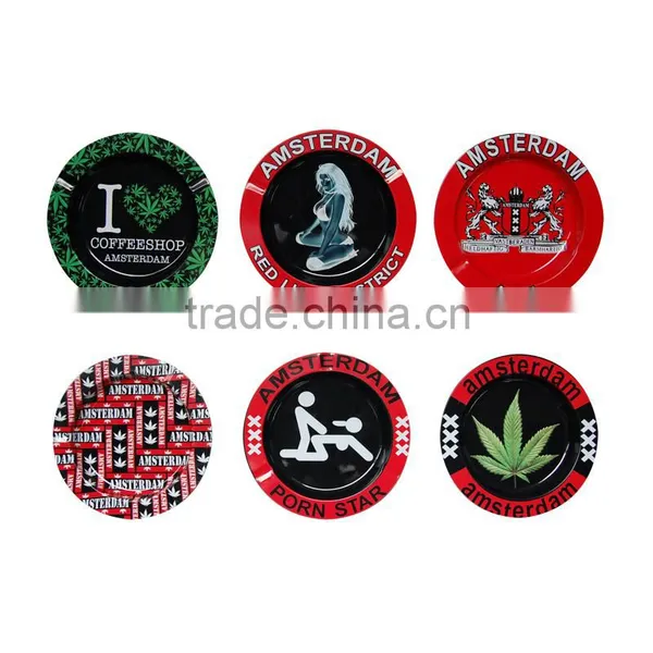 Round Shape Ashtray Tin Box photo-5