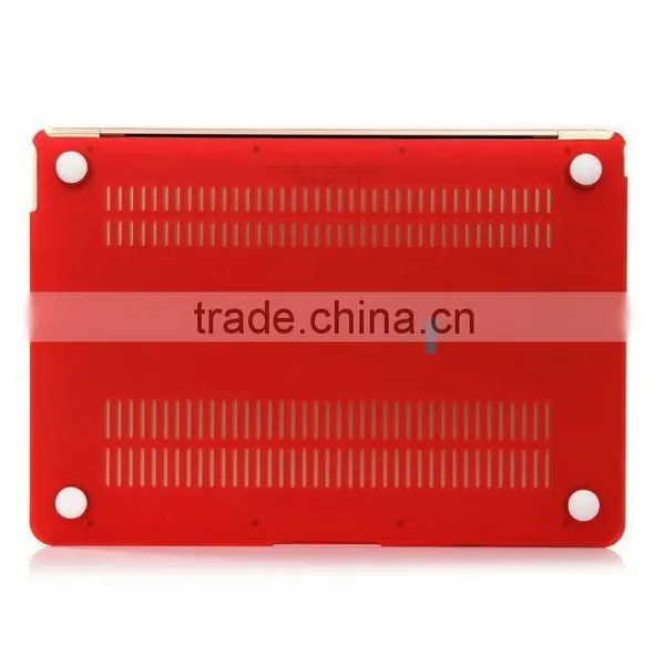 Wholesale Colored Plastic Hard Shell Case For 2015 MacBook 12 Inch A1534 Red photo-4