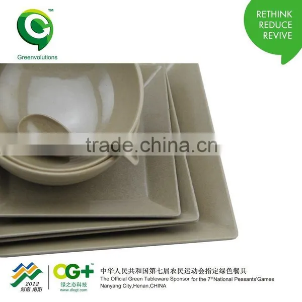 Biodegradable Material Logo Printing Non-toxic Tableware Set photo-3