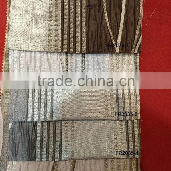 New Arrival 100% Polyester Stripe Design Jacquard Curtain photo-2