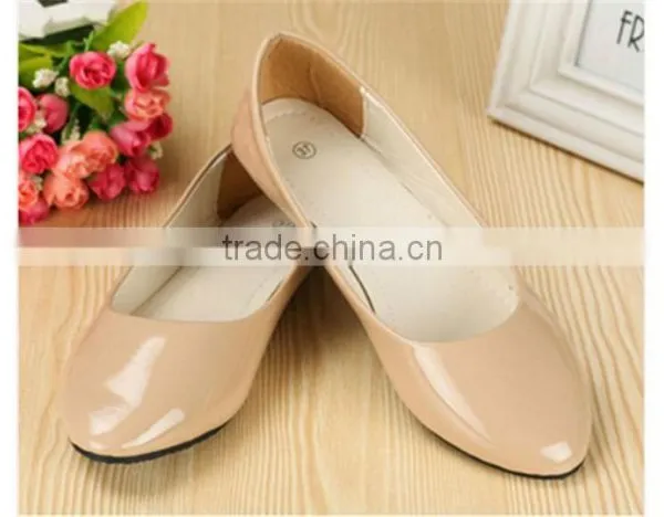 2015 New Women's Flat Shoes Matte Surface Shallow Mouth Single Work Shoes Simple Sexy Female Boat Shoes Wholesale photo-3