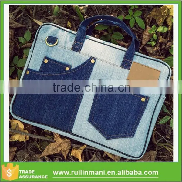 Quality Denim Tote Handbag Crossbody Messenger Computer Laptop Bag Handbags Australia Laptop Bag Shopper photo-5
