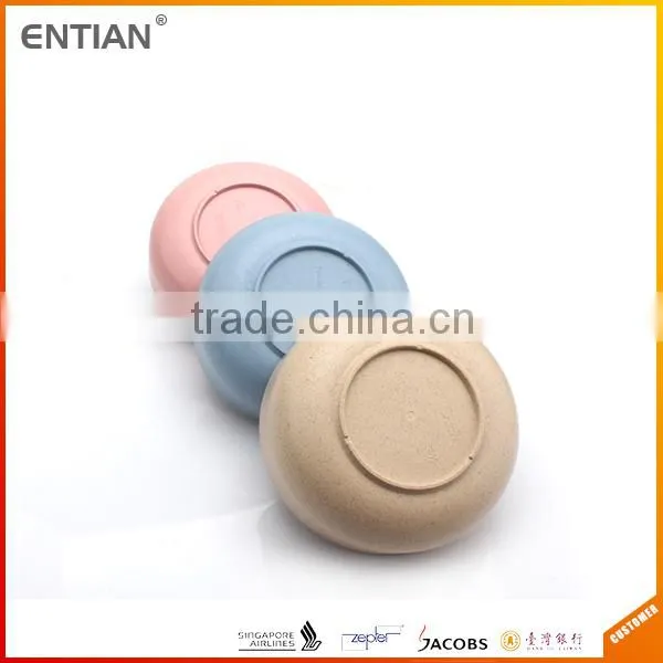 610ml Food Grade Palstic and Wheat Straw Fancy Bowl photo-2