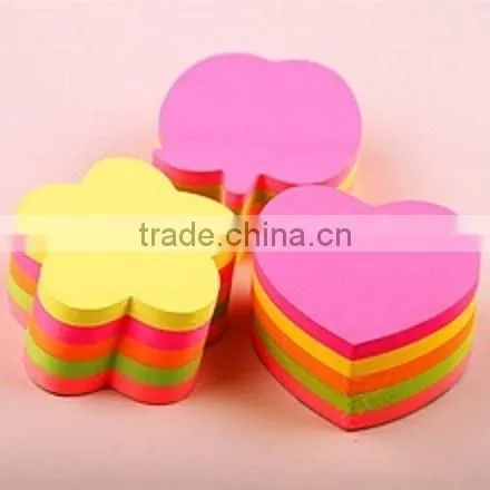 funny sticky note pad set with die cut shape