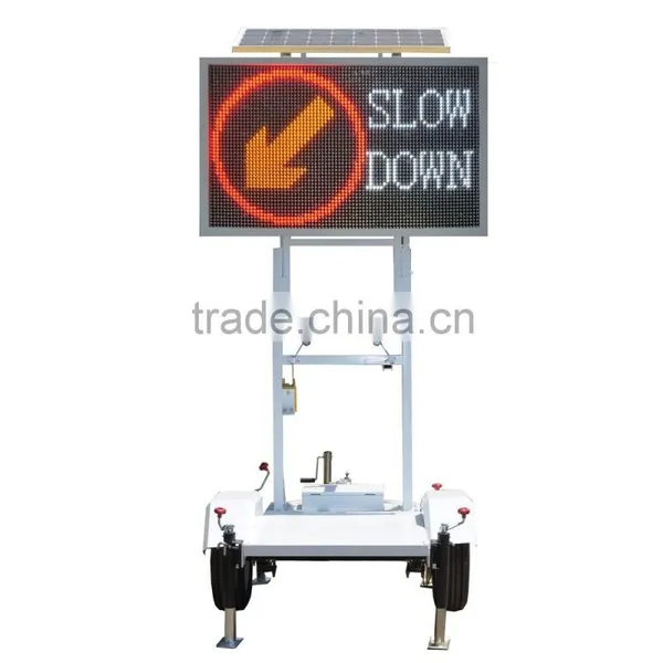 Solar Power Traffic LED Sign Trailer
