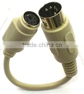 Mini-DIN 6M to Mini-DIN 6F Mini-DIN 6 Male to Mini-DIN 6 Female - Molded PS/2 Keyboard Cables