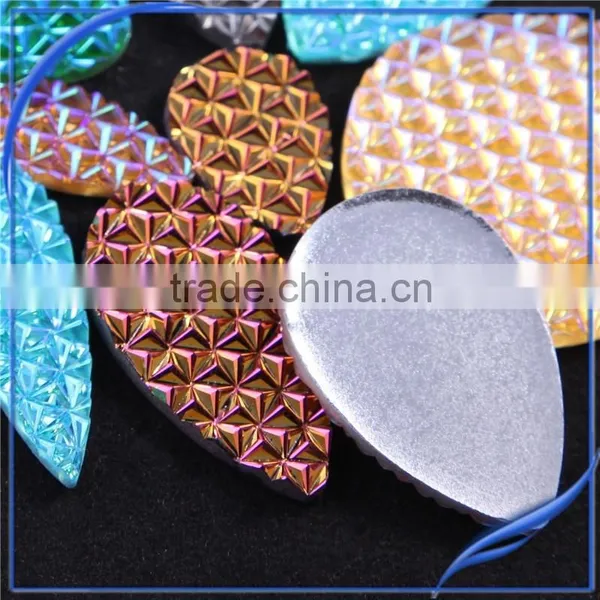 2015new Wholesale Crystal Conchos Resin Cabochon Decorative Resin Panels Price photo-4