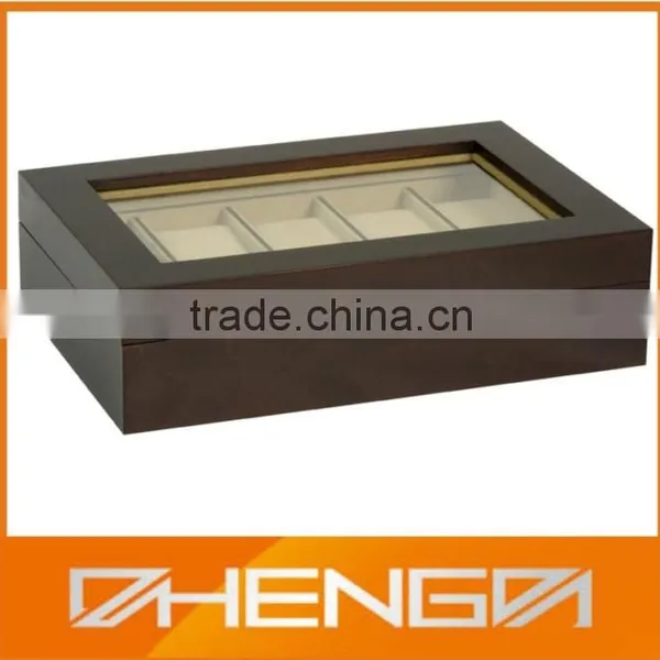 Best Sell Custom Made Brown Piano Finish Wooden Watch Packaging Boxes (ZDS-F218) photo-6