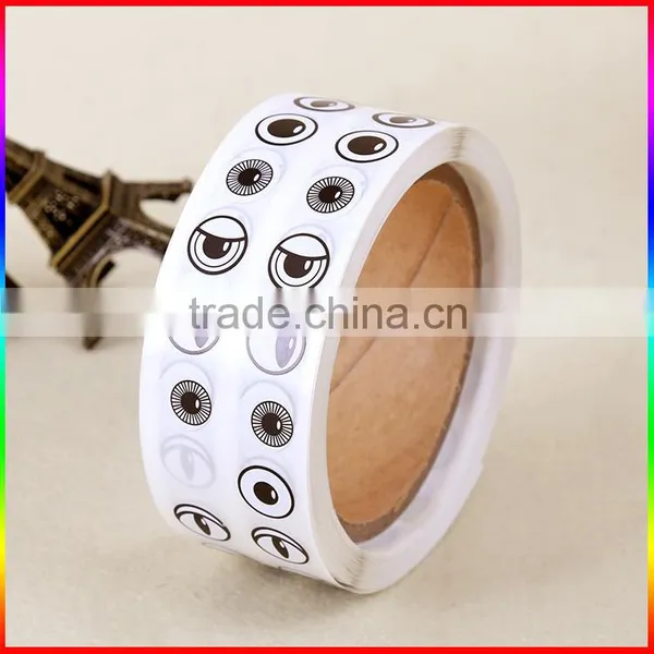 Cartoon Eyes Deisgn Decoration Stickers in Roll photo-2
