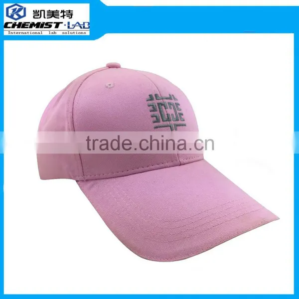 High Quality Custom 6 Panel Pink Color Twill Cotton Baseball Cap/hat