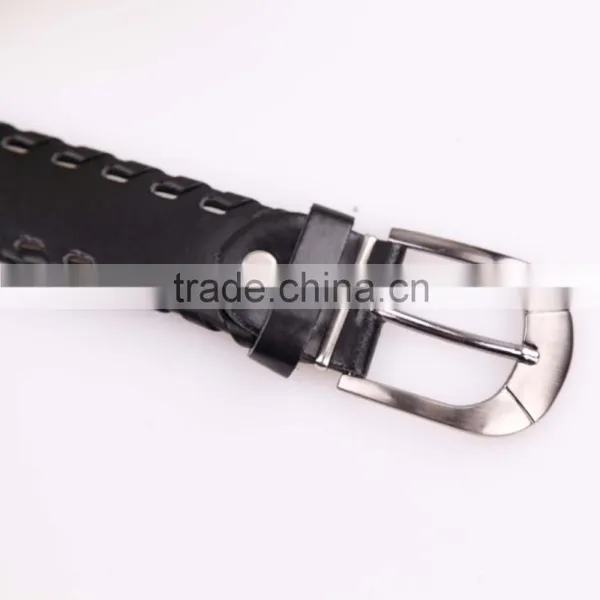 Fashion PU Belt With Braided Borders for Ladies photo-4