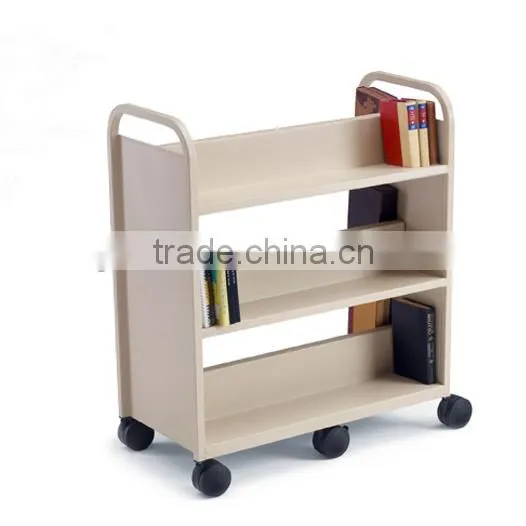 China maufacturer steel/wood bookshelf book rack/magazine cabinet