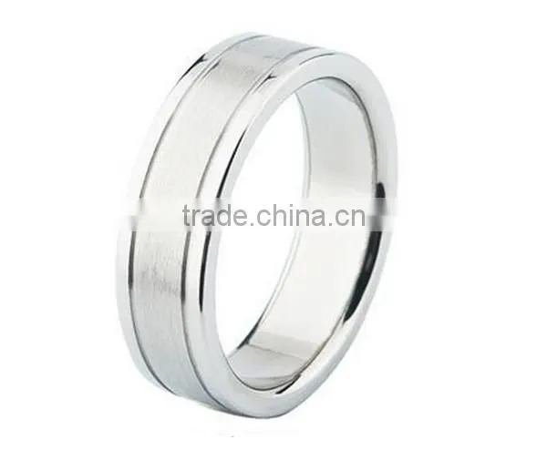 2016 High Polished Classic Plain 316L Stainless Steel Ring for Lover photo-3
