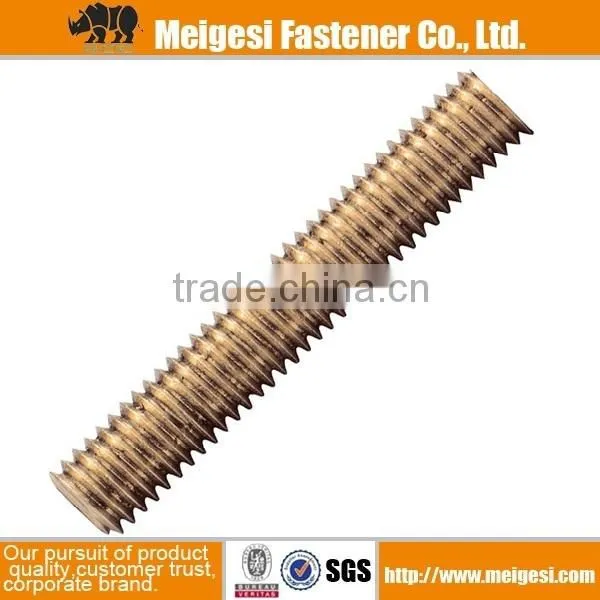 Thread Rod Grade 4.8 Carbon Steel Zinc Threaded Rod With Non Chamfer Threaded Rod