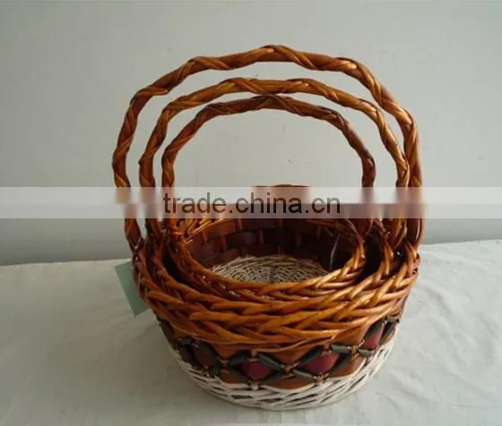 Eco-friendly Willow Basket Sets/willow Fruit Baskets/fruit Basket Drawing photo-3