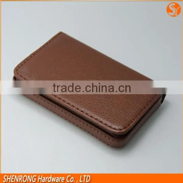 Chinese-style Elegant Cow Leather Card Holder for Business/credit Card photo-2