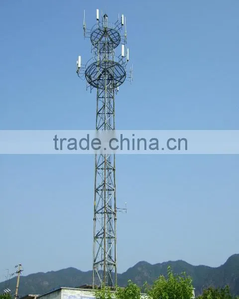 4 legged square telecom lattice angular tower