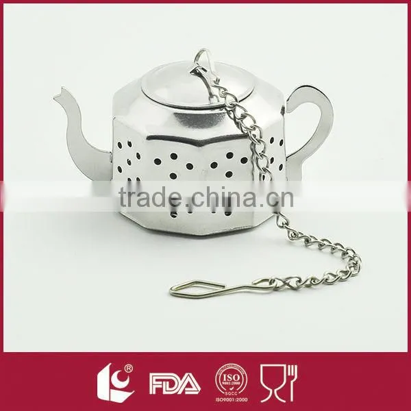 High Quality Bulk Stainless Steel Tea Ball Strainers With Chain Hook