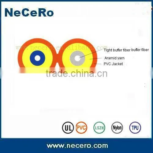 Duplex indoor optic fiber patch cord cable/opatch cord cable
