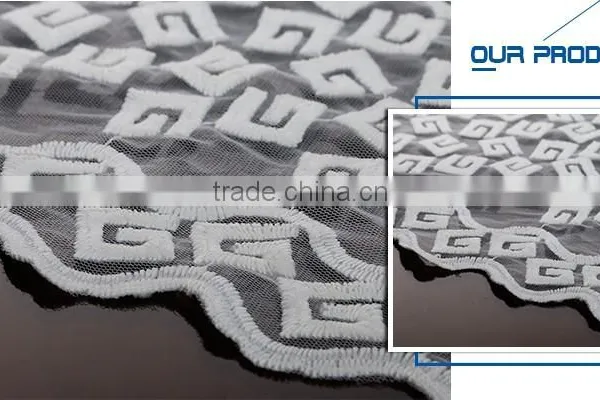 Hot Sale Blackout Embossed Ployester Plain Curtain Fabric photo-2