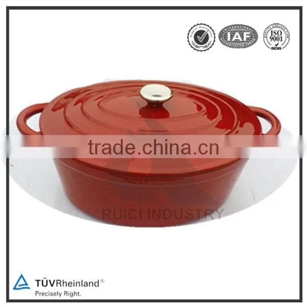 China Color Enamel Coated Cast Iron Casserole Pot With Low Price photo-2