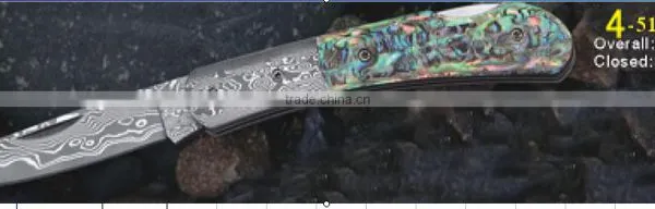 Damascus Steel Best Folding Knife photo-5