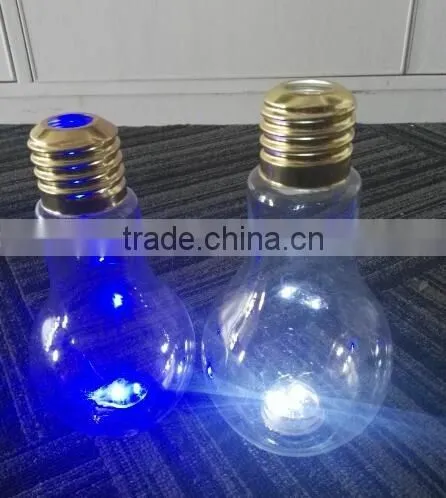Big Mouth 500ml 700ml Colorful LED The Light Bulb Shape Cup for Juice photo-6