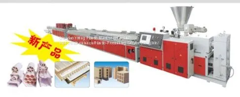 Линия экструзии профилей и плит из пластика PVC, PE, PP и дерева