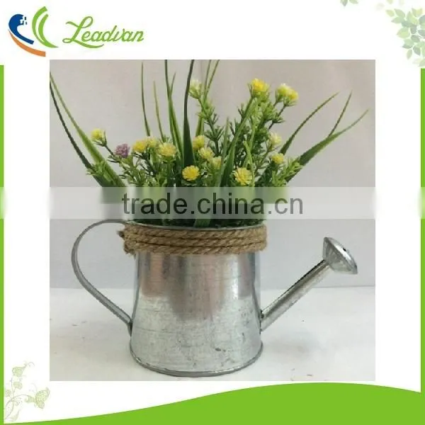 Antique Garden Decorative Metal Mini Little Small Kids Watering Can With Handle Garden Storage Watering Pot photo-3