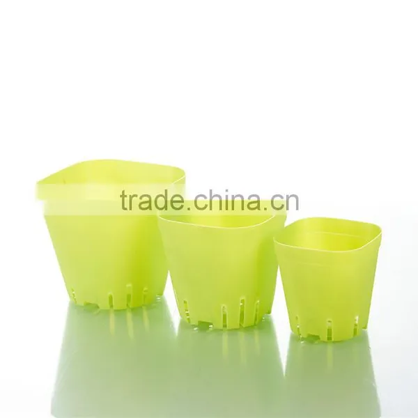 Plastic Square Pots for Plants Black Color photo-4