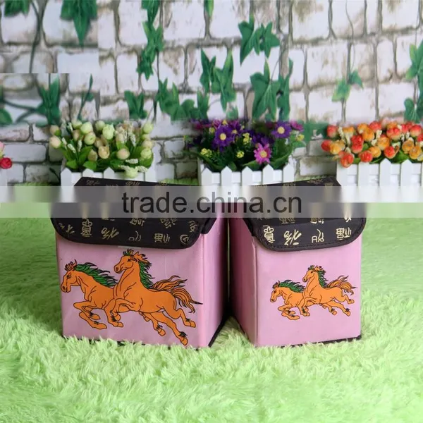 N497 Household Non Woven Box Foldable Storage Box Retro Chinese Pattern Home Storage Organization photo-2