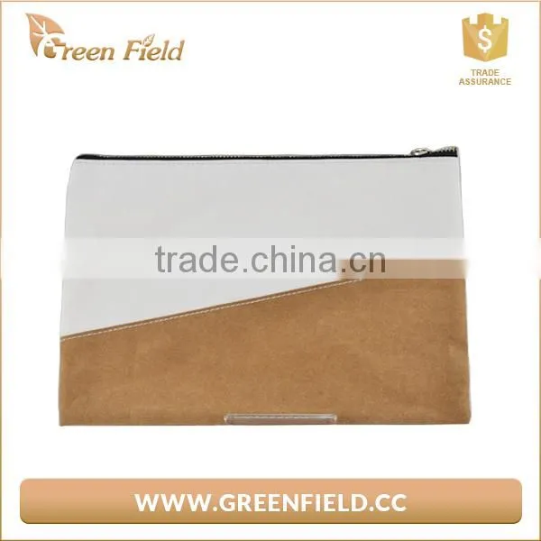 Washable Kraft Paper Fabric Clutch Bag,paper Pad Clutch Case photo-3