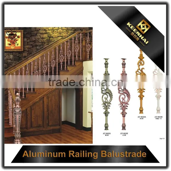 Luxury Design Decorative Powder Coated Cast Aluminum Railing for Stairs photo-5