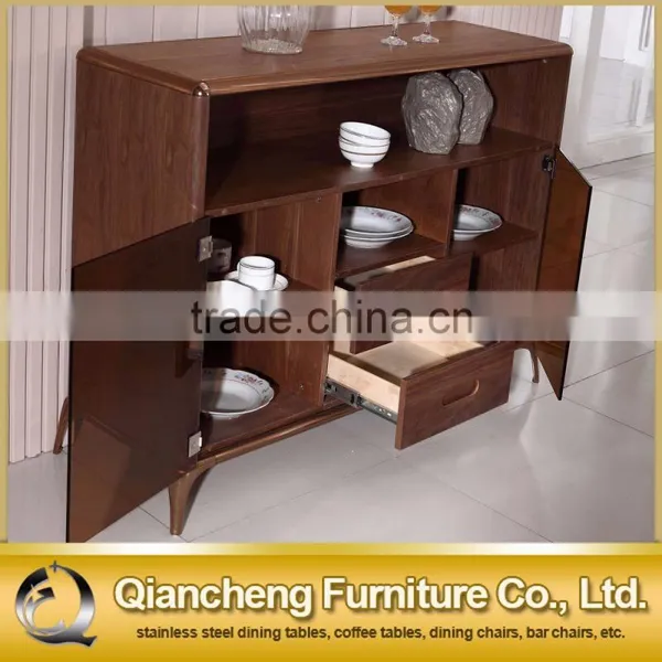 New Design Glass Door Wood Kitchen Cabinet Design photo-2